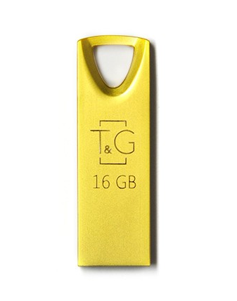 USB флешка Flash Drive 16Gb T&G Metal series TG117GD-16G Gold original TGMSTG117GD16G фото