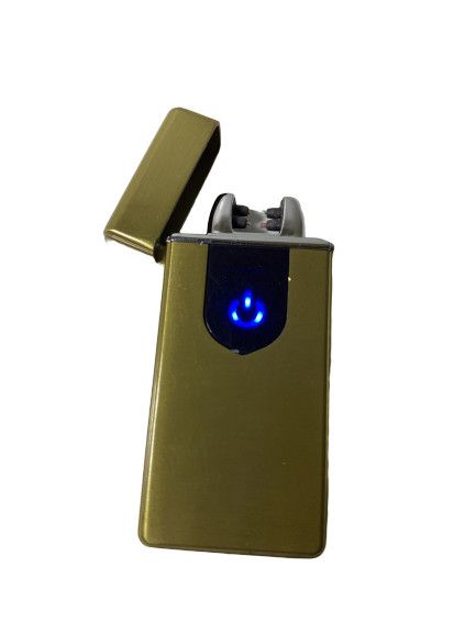 USB-запальничка електроімпульсна LIGHTER VIP X25 золота Z005 фото