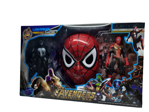 Ігровий набір Веном та Людина павук (маска+дві фігурки) Avenger Месники 00-0220 фото