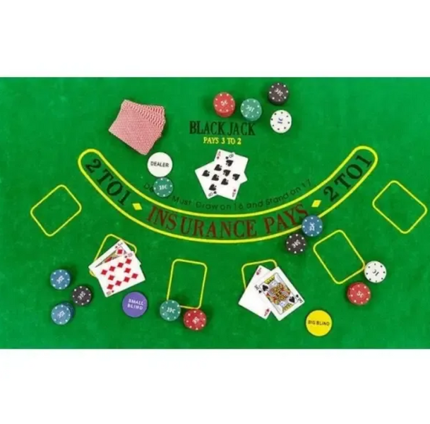 Набір для покера на 300 фішок із номіналом, у коробці ABC 1819375126 фото