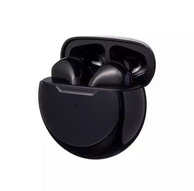 Бездротові навушники блютус з мікрофоном в кейсі Pro 6 TWS чорні ABC 1686308609 фото
