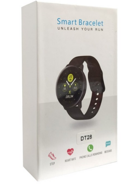 Фитнес-браслет умные часы Smart DT28 черный SDT28B фото