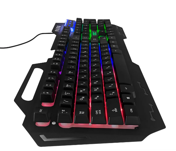 Игровая мембранная клавиатура с подсветкой UKC KW-900 Черная UKCKW900B фото