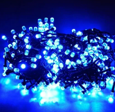 Гірлянда новорічна Multi Function 101 led lights ABC 7 м синя GIRLYANDANGMF101LLBABC7M фото