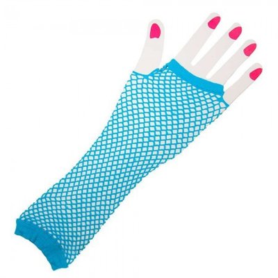 Довгі мітенки рукавички ABC блакитні 1885215258 фото