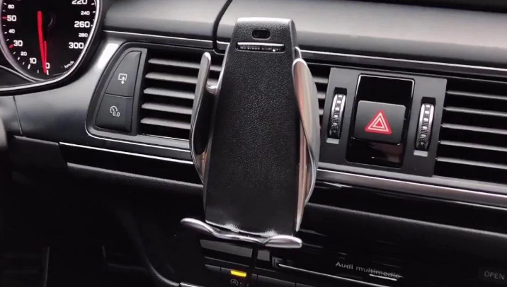 Автомобільний тримач із бездротовою зарядкою Smart Sensor Wireless Car Charger S5 SSWCCS5 фото