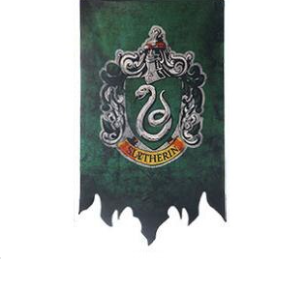 Огромный флаг факультета Слизерин вымпел (Гарри Поттер) 120*75 см ABC 1397076404 фото