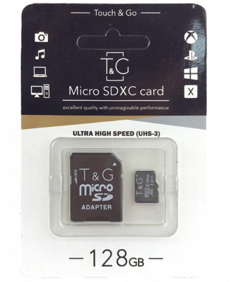 Карта памяти SD-adapter MicroSDXC UHS-3 Class 10 T&G 128GB SDTG128 фото