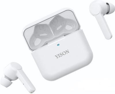 Бездротові вакуумні Bluetooth навушники Yison TWS-T5 білі AIR2SW фото