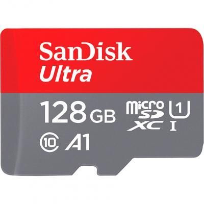 Карта памяти SanDisk 128 GB microSDHC UHS-I Ultra + SD adapter 1686847560 фото