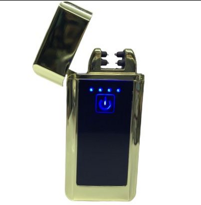 USB-запальничка електроімпульсна LIGHTER VIP Club 413 темно-сіра LVC413G фото