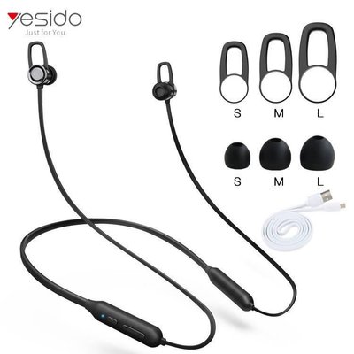 Бездротові спортивні Bluetooth навушники YESIDO YSP01 Чорні YSDOYSP01B фото