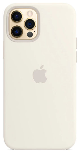 Чехол-накладка для Apple iPhone 12/12 Pro Silicone Case MagSafe Белый SCMSIPH1212PROW фото