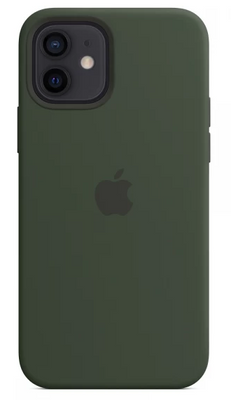 Чехол-накладка для Apple iPhone 12/12 Pro Silicone Case MagSafe темно-зеленый SCMSIPH1212PRODG фото