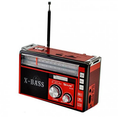 Радиоприемник с USB/SD и LED фонариком Golon RX-381 Красный GLNRX381R фото
