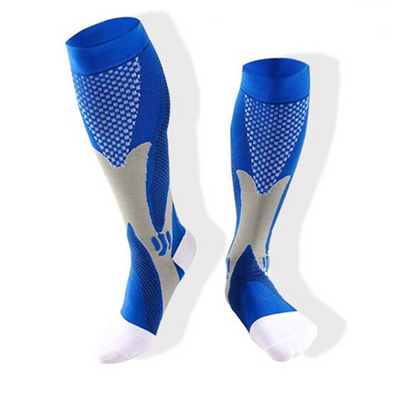 Компресійні шкарпетки для бігу для чоловіків і жінок (41-45 розмір) ABC сині 1856326053 фото