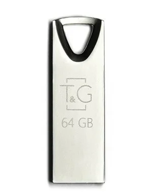 USB флешка Flash Drive 64Gb T&G Metal series TG117SL-64G original Серебристая TGMSTG11764SL фото