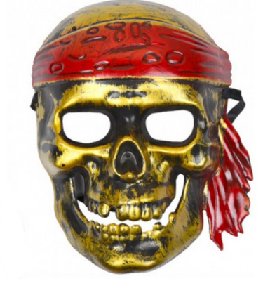 Маска череп пірат золото ABC 1694014177 фото
