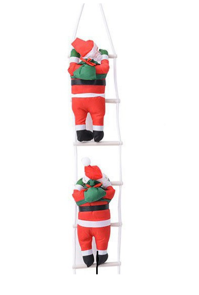 Новорічний Декор Санта Клаус на сходах (2 фігурки 35см) ABC 1294099759 фото