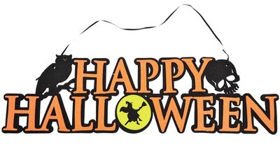 Гірлянда з підвіскою Happy Halloween ABC Хеллоуїн GIRLYANDATIKWAJACKKABhp фото