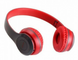 Бездротові Bluetooth-навушники з радіо та функцією плеєра P47 Червоні BTP47R фото 2
