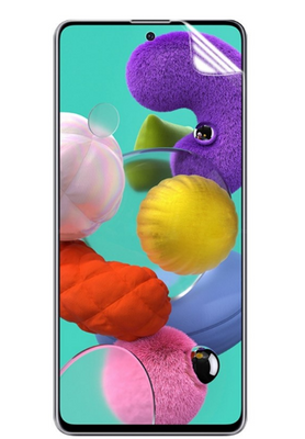 Гидрогелевая защитная пленка на Samsung Galaxy A51 на весь экран прозрачная PLENKAGGSMSNGA51 фото