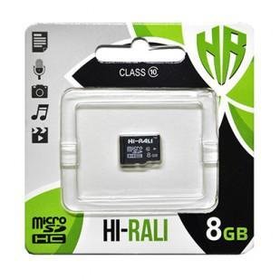 Картка пам'яті microSDHC, 8Gb, Class10 UHS-I, HI-RALI, без адаптера (HI-8GBSD10U1-00) t0008 фото