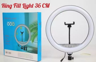 Селфі лампа кільцева (на usb) RING FILL LIGHT BD-360 (36 см.) і тримачем для телефона, 14 Вт 1831440204 фото