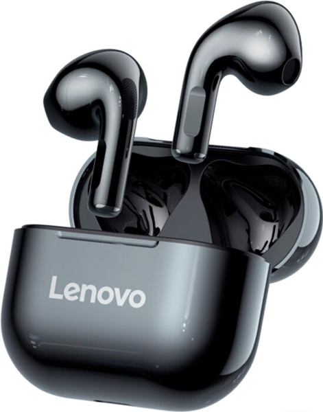 Бездротові навушники Lenovo LP40 TWS Blooetooth з кейсом Чорні RMXlp40 фото