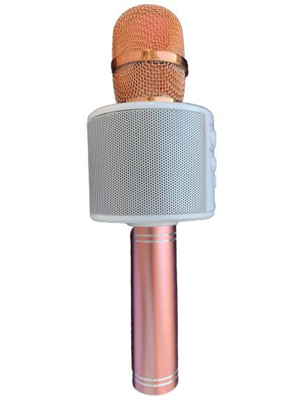 Караоке микрофон с Bluetooth колонкой WSTER WS-858 Rose Gold White WS858RGW фото