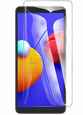 Гидрогелевая защитная пленка на Samsung Galaxy A01 Core на весь экран прозрачная PLENKAGGSMSNGA01C фото
