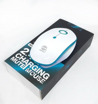 Бездротова безшумна акумуляторна миша ABC W880 Біло-синя ZRNWW880WY фото