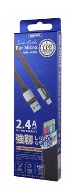 Кабель REMAX Micro-USB Platinum Pro Series RC-154m 1m Черный RMXRC154MB фото
