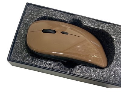 Беспроводная бесшумная аккумуляторная мышь Zornwee AP200 коричневая ZRNWAP200SW фото