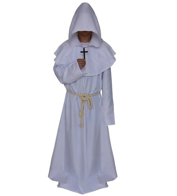 Карнавальний костюм Монах білий S (160-170 см) ABC Halloween 1783048722 фото