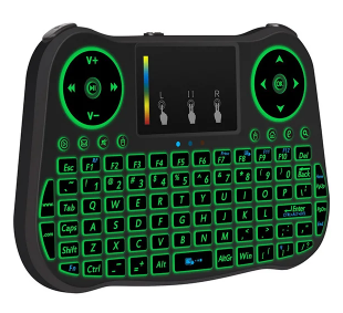 Беспроводная мини-клавиатура c LED подсветкой и тачпадом Mini Keyboard T08 MKT08 фото