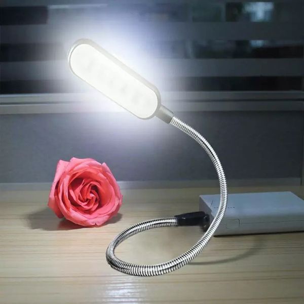 Гнучка мінілампа метал USB LED ABC холодне світло 1739728755 фото