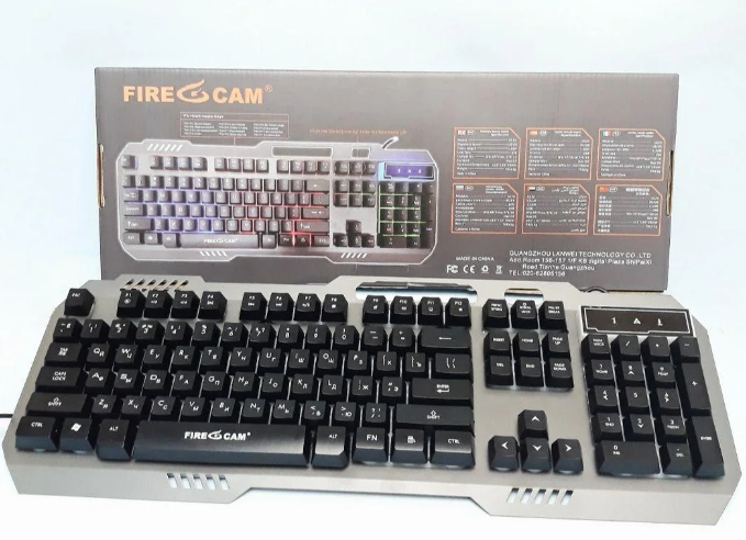 Игровая клавиатура с подсветкой Fire Cam GK20 FCGK20 фото
