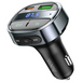 Автомобильный FM-Трансмиттер с зарядкой в машину Bluetooth HOCO E70 |USB-18W/Type-C-30W| Черный 1973709945 фото 3