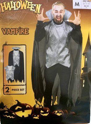 Костюм Вампіра на хелоуін розмір М ABC Halloween DETSKKOSHALLTIKWAABC фото