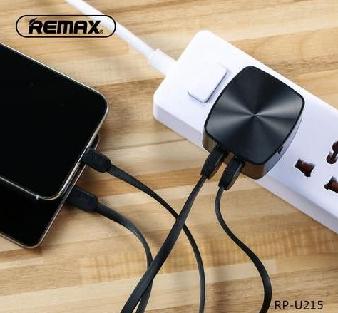 Сетевое зарядное устройство с кабелем Type-C Remax RP-U215 Черное RMXRPU215TCB фото