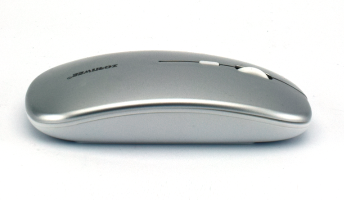 Бездротова безшумна акумуляторна миша Zornwee AP200 Сріблясто-біла ZRNWAP200SW фото