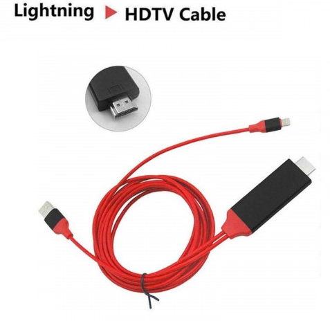 Адаптер-перехідник Lightning to HDMI for iPhone/iPad Digital 1080P to 4K HDTV 2m LGHTNNGHDMI фото