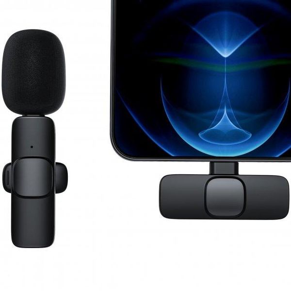 Беспроводной микрофон петличный ABC К800 для iPhone и Android (Lightning и Type-C) Петличка для блогеров К800 фото