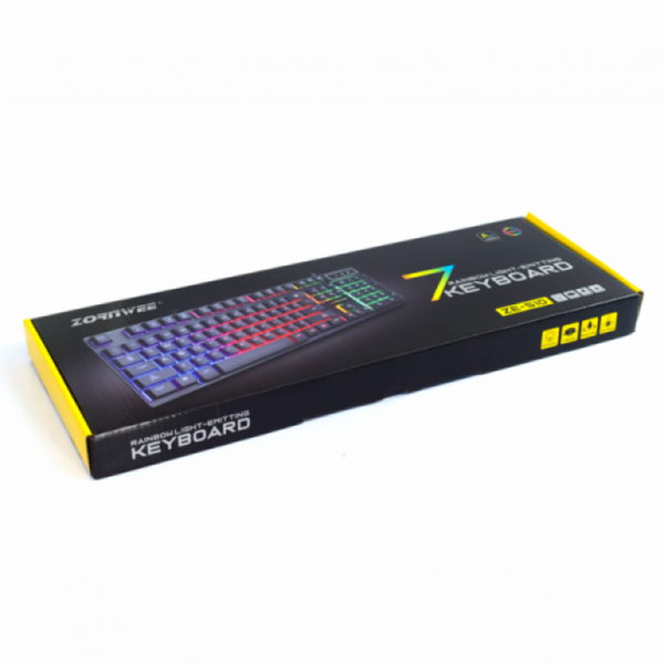 Проводная игровая клавиатура с подсветкой Zornwee 510 Черная ATLANFAM200PB фото
