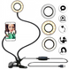 Лампа LED селфи кольцо c держателем мобильного телефона на гибкой ножке Professional Live Stream PRFSSNLLVSTRM фото 1