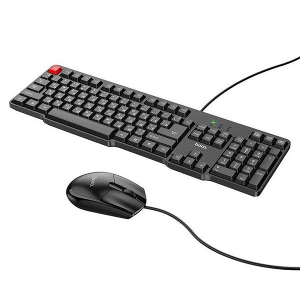 Клавиатура и мышка 2 в 1 Hoco GM16 Черная ATLANFAATV100 фото