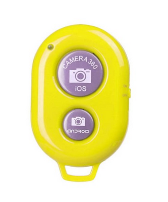 Универсальный Bluetooth пульт кнопка для селфи I Shutter Желтый ISHUTTERY фото