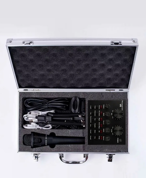 Студійний мікрофон із триногою в кейсі CX-300 ABC чорний BO300 фото