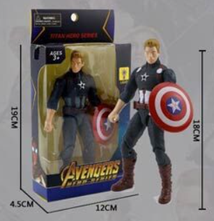 Фігурка Капітан Америка Avenger (18 см) Месники: Війна нескінченності Іграшка марвел ABC світний 1738294754 фото